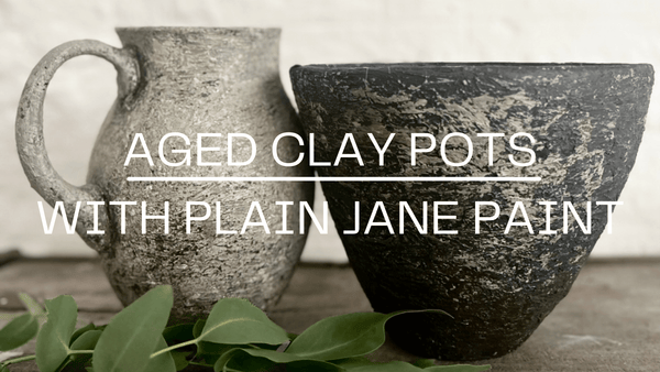 Aged Clay Painted Pots - Part 1 - Stone Finish